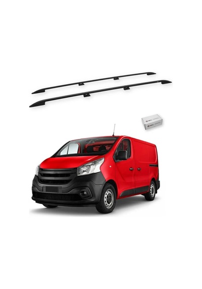 Turtle Renault Trafic X82 2014-2025 / Uzun Şasi Tavan Çıtası Crown Siyah
