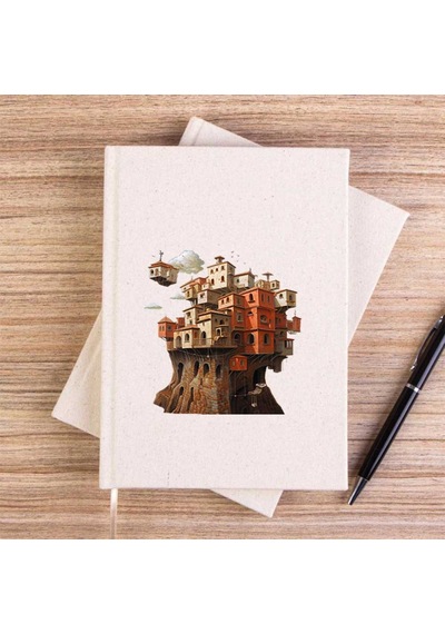 Red Brick House Çizgisiz Kanvas Defter Krem