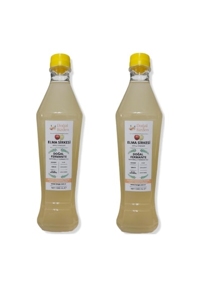 Doğal Bizden Doğal Fermantasyon Yumuşak İçim Elma Sirkesi Pet 2 x 1000 ML