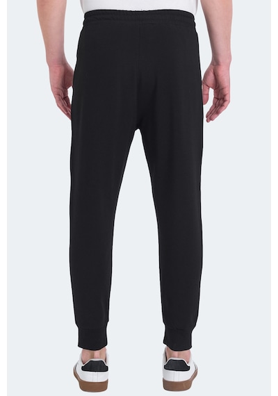 Slazenger Onon In Erkek Fermuar Cepli Siyah Eşofman Altı Siyah