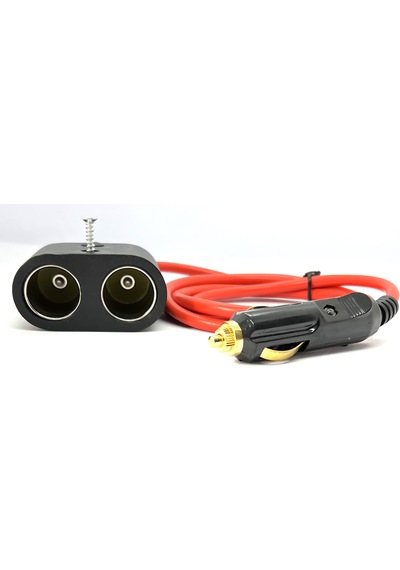 1.5 Metre Çakmak Uzatma Kablosu 2li 12v/24v Çakmak Çoklayıcı 2 Li