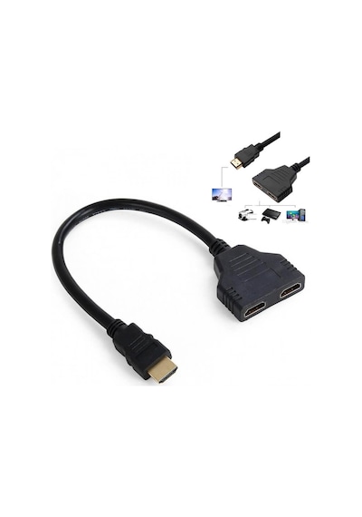 2 Port  Kablolu Hdmi Çoklayıcı Switch - 2 Giriş 1 Çıkış Çoğaltıcı