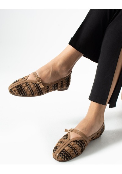 Dabab Shoes Marvena Kadın Kahve Çapraz Bantlı Dantel Detaylı Şeffaf Dokulu Babet Kahverengi Dabab Shoes Marvena Kadın Kahve Çapraz Bantlı Dantel Detaylı Şeffaf Dokulu Babet Kahverengi