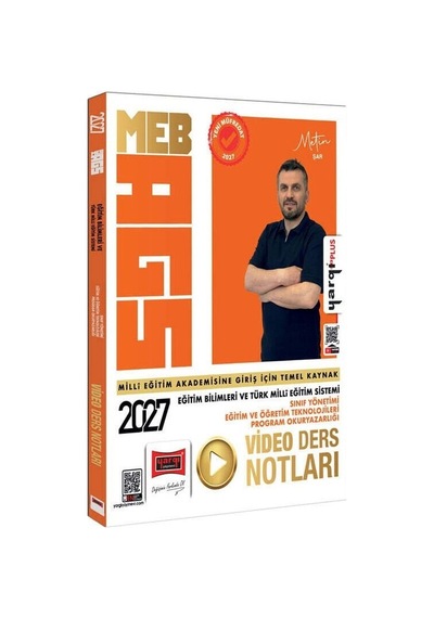 Yargı 2027 Meb-ags Eğitim Bilimleri Ve Türk Milli Eğitim Sistemi - Sınıf Yönetimi, Eğitim Ve Öğretim Teknolojileri, Program Okuryazarlığı Video Ders Notları - Metin Şar