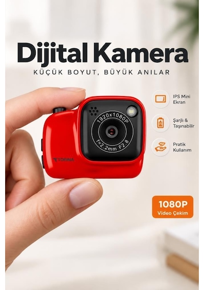 Torima CMR52 Mini Anahtarlık Mini Dijital Kamera