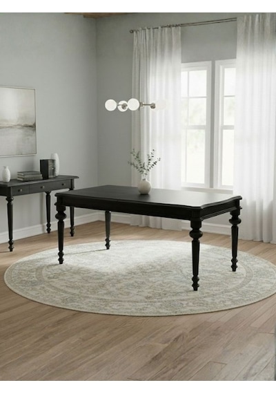 Ariston Ahşap Açılır Mutfak Masası 120cm Siyah