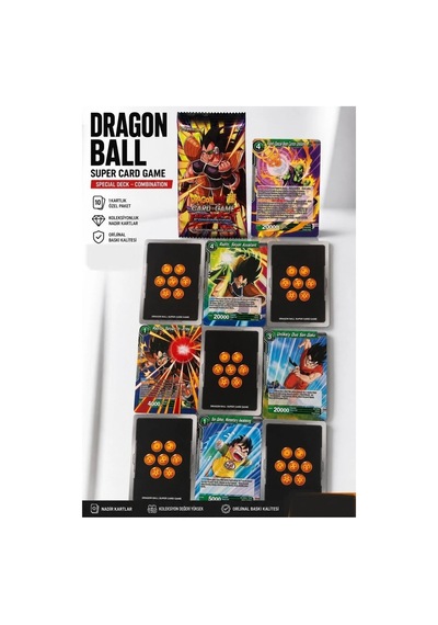 Cantex Tech Dragonball Booster Koleksiyon Kart Paketi 1 Paket 10 Kart