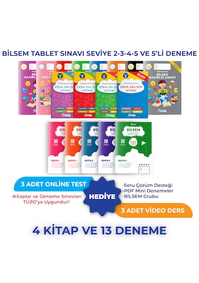 Bilsem Tablet Sınavı Seviye 2-3-4-5 Ve 5'li Deneme