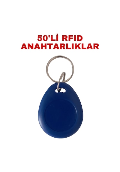 Sr-600 Rfıd Proximity Anahtarlık 125 Khz Ip68 Su Geçirmez Geçiş Kontrol Keyfob 50 Adet