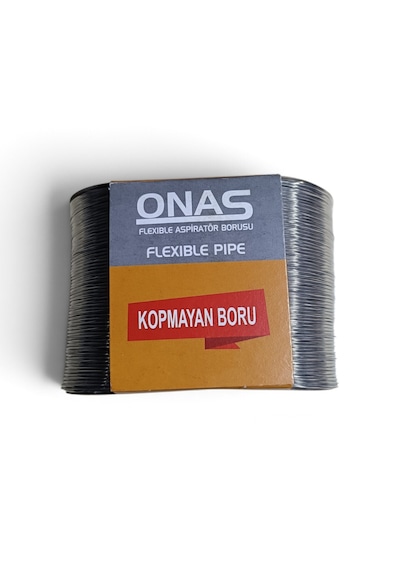 Onas Flexible Alüminyum Aspiratör Davlumbaz Baca Gider Borusu 127 Mm 3 Metre