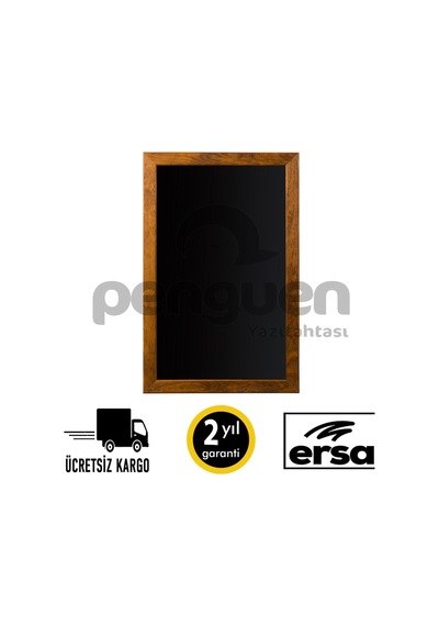 Penguen Ahşap Çerçeve Kara Tahta 30X45 (Tebeşir Tahtası)