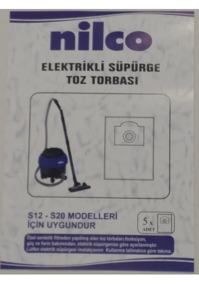Nilco S12 Sentetik Toz Torbası 5 Li Paket 10013830