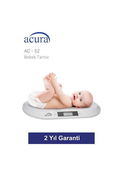 Acura Ac-52 Ce Onaylı 20kg Kapasiteli Dijital Bebek Tartısı