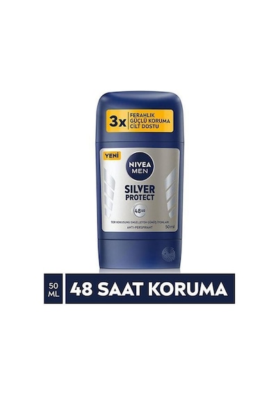 Nivea Men Silver Protect Erkek Stick Deodorant 3 x 50 ML