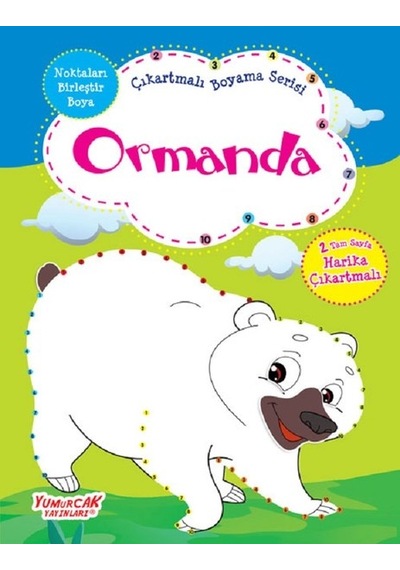 Ormanda-Çıkartmalı Boyama Serisi- Yumurcak Yayınları