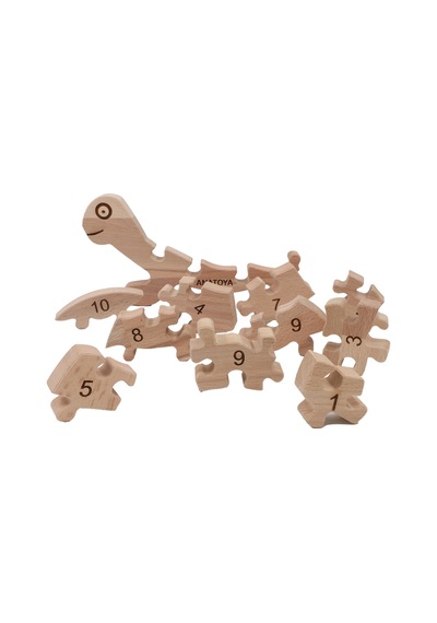 Ahşap Kaplumbağa Puzzle - Anatoya