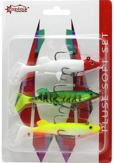 Captain 3068 Pluse Soft 12cm Turna Silikonu 3 Lü Mix Set
