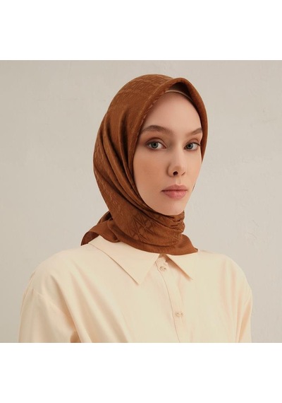 Armine E00oa0444084 74 Armine Lyocell Eşarp 5 Kahverengi