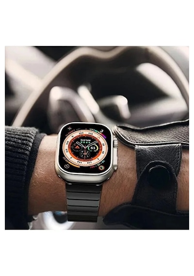 Apple Uyumlu Watch  11-10 46mm 6 7 8 Se Ultra   42 44 45 49mm Titanyum Çelik Paslanmaz Kordon