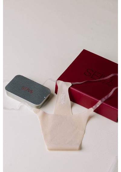 Seivs Altılı Paket String Dikişsiz İz Yapmayan Lazer Kesim Kaymaz Tanga Bej