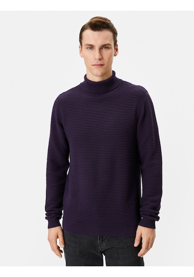 Koton Balıkçı Yaka Kazak Triko Slim Fit Dokulu Uzun Kollu Mor 4wam70032ht 4WAM70032HT348 Mor Koton Balıkçı Yaka Kazak Triko Slim Fit Dokulu Uzun Kollu Mor 4wam70032ht 4WAM70032HT348 Mor