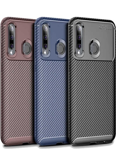 Huawei Honor 20 Lite Kilif Silikon Esnek Karbon Görünümlü Negro 404019901