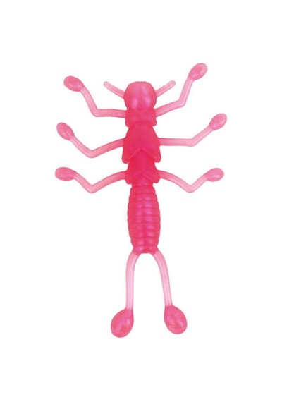 Crony Worm Tale 5.6 Cm Pink 10 Pcs