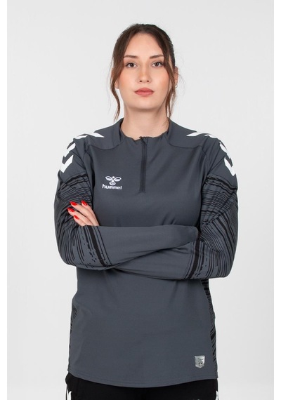 Hummel Line Antrenman Eşofman Üstü Antrasit Gri