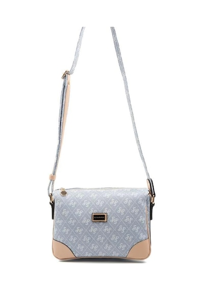 Silver Polo Sp784 Kadın Çapraz Çanta Monogram Mavi-ten