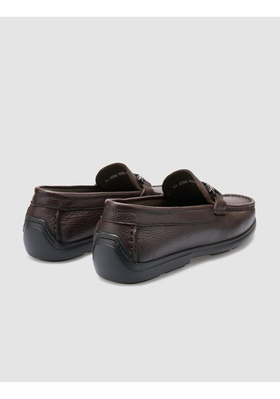 Cabani Tivra %100 Hakiki Deri Kahverengi Toka Detaylı Erkek Loafer
