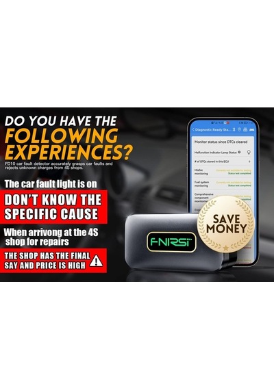 Didadodo Fnırsı Fd10 Araba Obd2 Tarayıcı Kod Temizle Hata Obd2 Test Teşhis