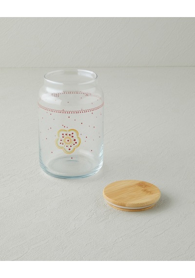 English Home Nostalgic Serenity Cam Kavanoz 500 Ml Kırmızı