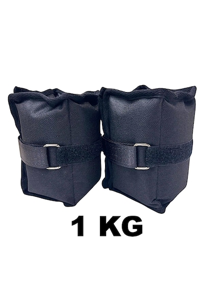 Me&ra Sport 1 Kg X 2 Adet El Ayak Bilek Ağırlık Seti Kum Ağırlık Torbası siyah