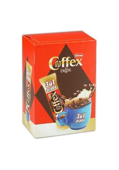 Elvan Coffex 3 ü 1 Arada Hazır Kahve 18 Gr. (1 Kutu)