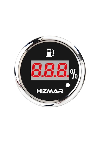 Hızmar Siyah Dijital Yakıt Seviye Göstergesi - Karavan & Tekne