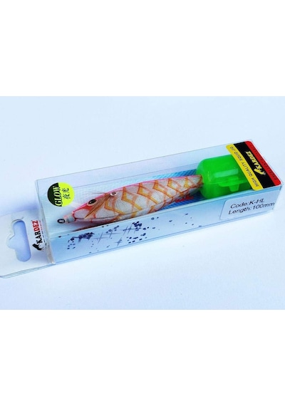 Ayrex Kardez Glow Squid Jig 10 Cm 10 Gr Fosforlu Kalamar Zokası