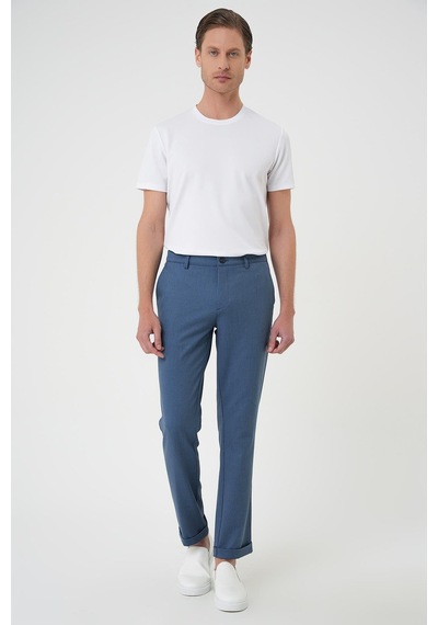 Efor Comfort Fit Beli Lastikli İndigo Jogger Pantolon P 1183 İndigo