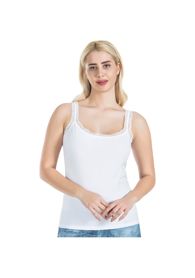 Mode Cool Dantelli Kadın Atlet 214 Siyah