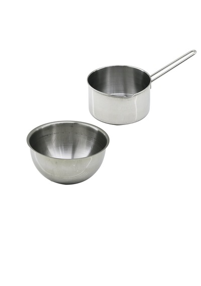 Lunaev 2pcs Set Paslanmaz Çelik Cheff Sütlük - Sosluk 14 Cm - Derin Kap 17 Cm Tencere Ve Tencere Set -
