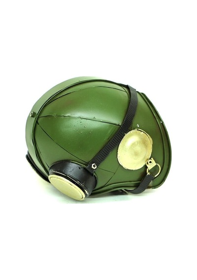 Dekoratif Metal Pilot Kaskı 14x13 Cm. C0338 1 Ad