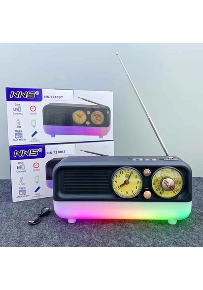 Concord Ns-7210 Nostaljik Tasarım Usb & Tf & Aux Fm Radyo Bluetooh Hoparlör
