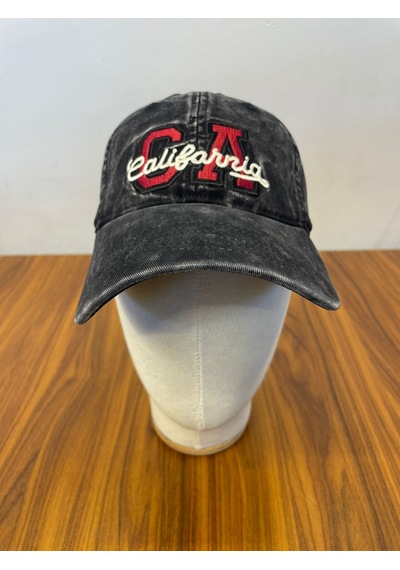 Hamze Vintage Yıkamalı Eskitme Model İthal Nakışlı Unisex Cap Şapka Siyah