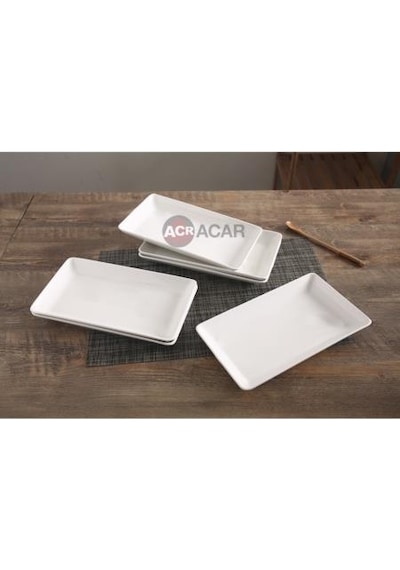 Acar Porselen Beyaz Kayık Tabak 10 CM