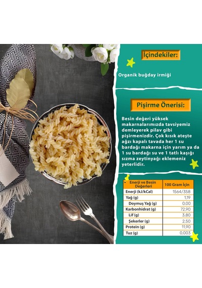 Organik Makarna 200 G
