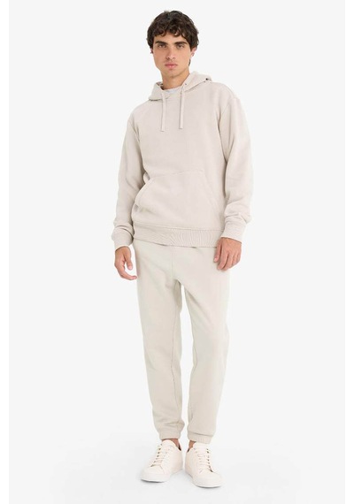 Defacto Regular Fit Beli Bağcıklı Cepli Paçası Lastikli Şardonlu Basic Düz Jogger Eşofman Altı E6326ax25aubg766 Bej