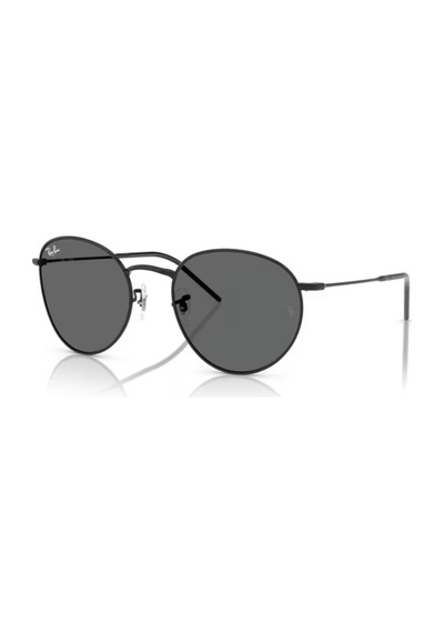 Ray-Ban Rbr 0103s 002gr 53 Round Reverse Round Reverse Unisex Oval Siyah Metal Güneş Gözlüğü Siyah