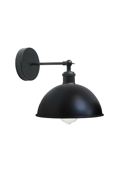 Mylights Mat Siyah Duvar Aplik Hareketli Başlık Siyah