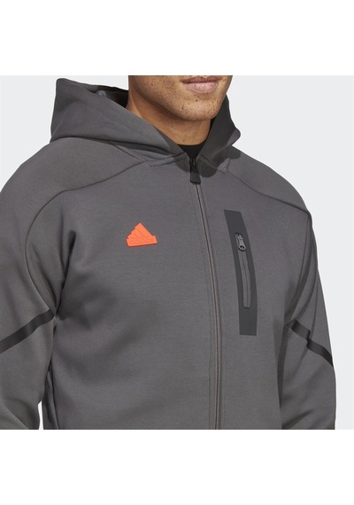 Adidas Designed For Gameday Full Zip Erkek Sweatshirt 001