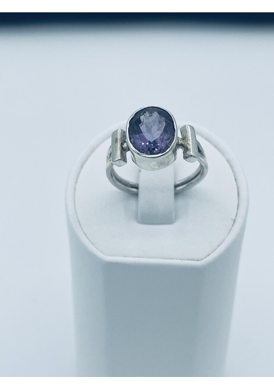 925 Silver Lila Gümüş Yüzük