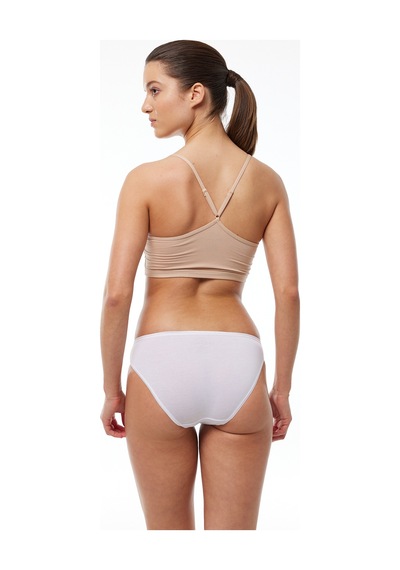 Malabadi Kadın Beyaz 6 Lı Paket Modal Bikini Slip Külot 155 Beyaz